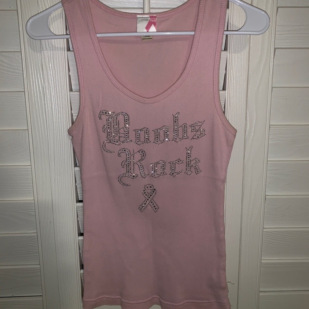Boobs Rock Breast Cancer tank